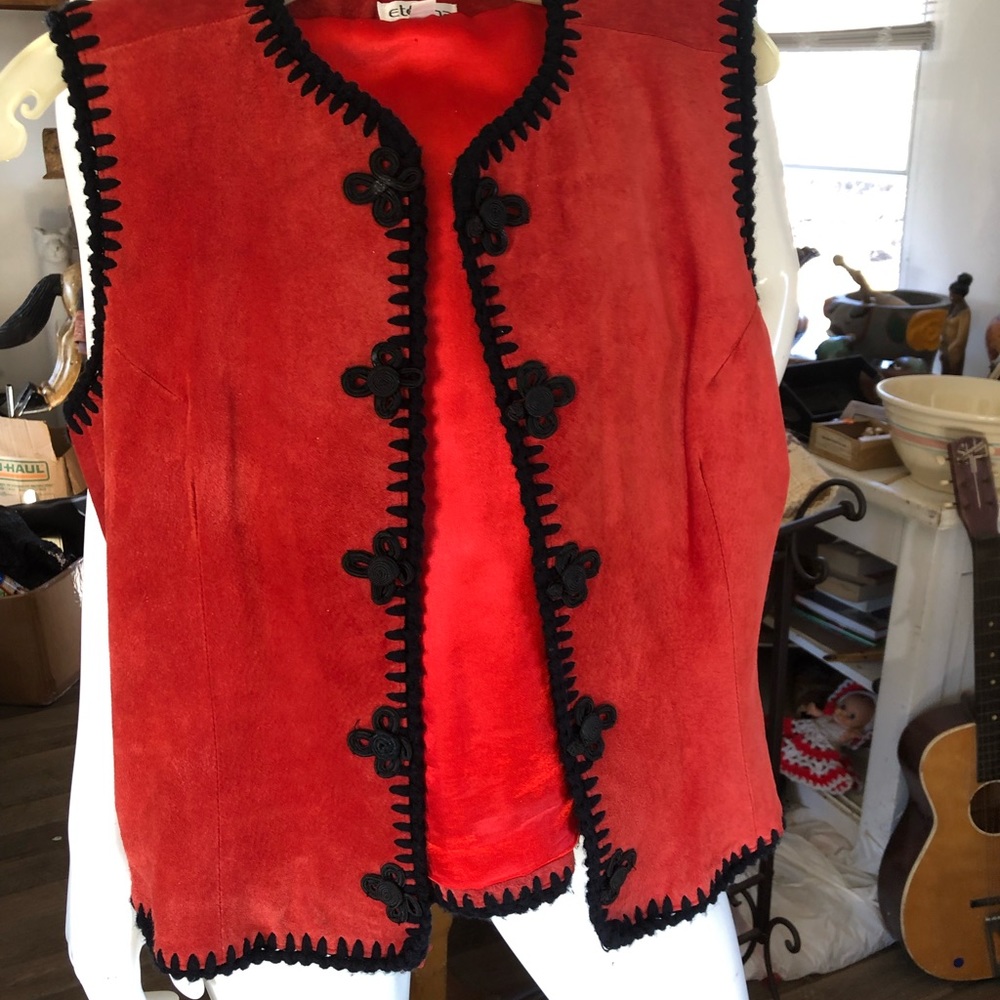 Vest vintage suede